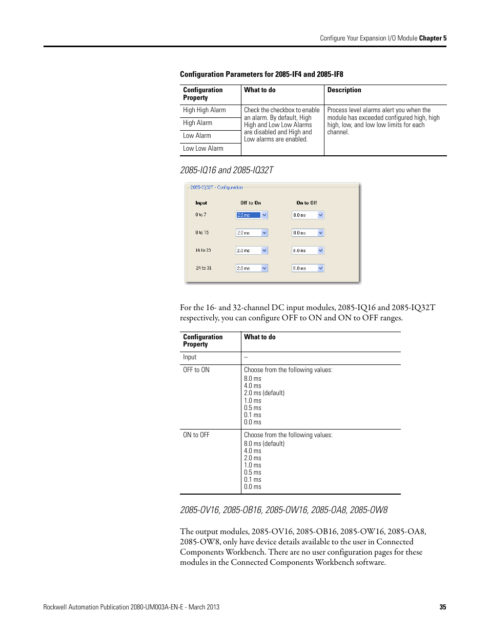 2085-iq16 and 2085-iq32t | Rockwell Automation 2085 Micro800 Discrete and Analog Expansion I/O Modules User Manual | Page 43 / 78