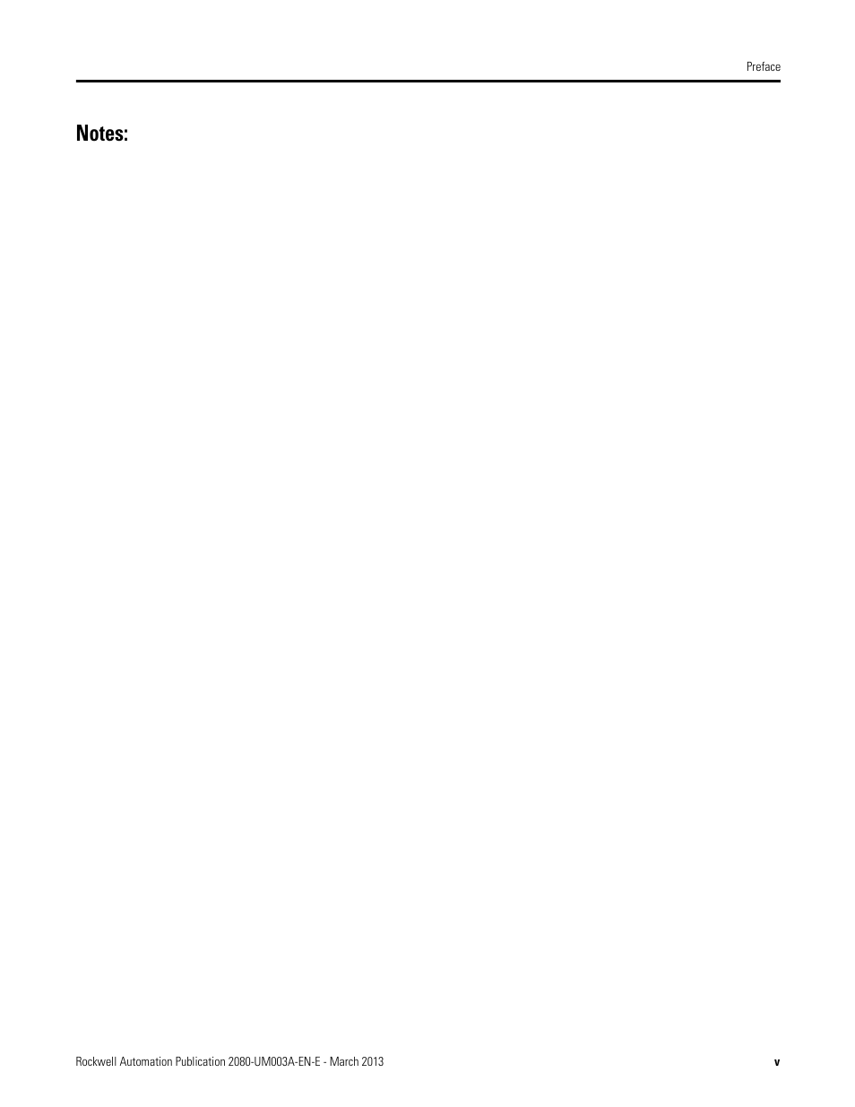 Notes | Rockwell Automation 2085 Micro800 Discrete and Analog Expansion I/O Modules User Manual | Page 5 / 78