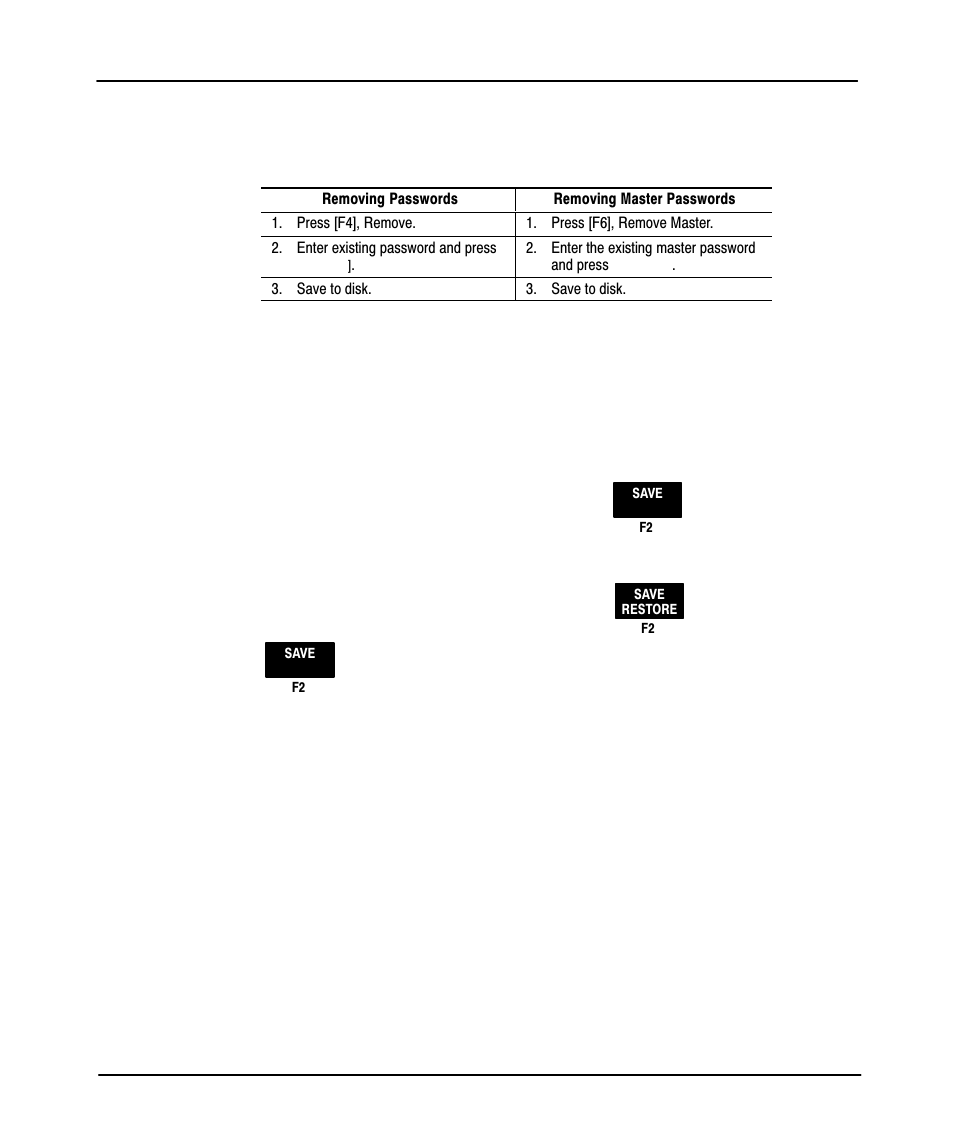 Preface, Removing passwords, Saving to disk | Offline config, Invalid entry | Rockwell Automation 9323-PA1E USER MANUAL APS 6.0 User Manual | Page 146 / 424