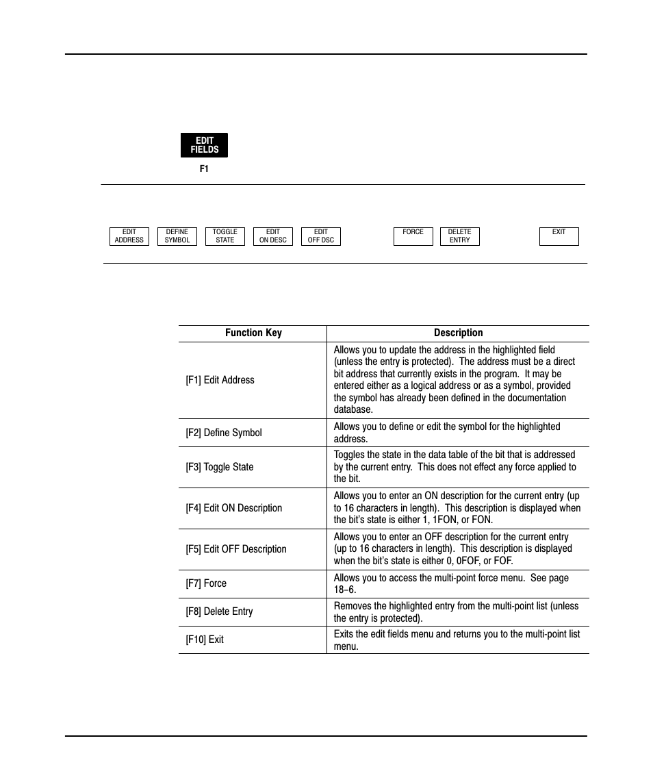 The edit fields menu, 18œ5, Offline config | Rockwell Automation 9323-PA1E USER MANUAL APS 6.0 User Manual | Page 350 / 424