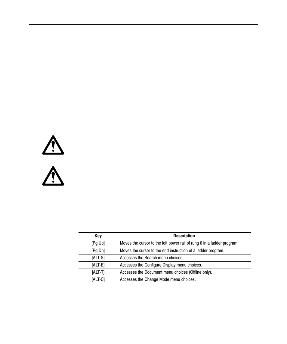 Force function overview, 19œ2, Preface | Navigational keys when using the force function | Rockwell Automation 9323-PA1E USER MANUAL APS 6.0 User Manual | Page 353 / 424