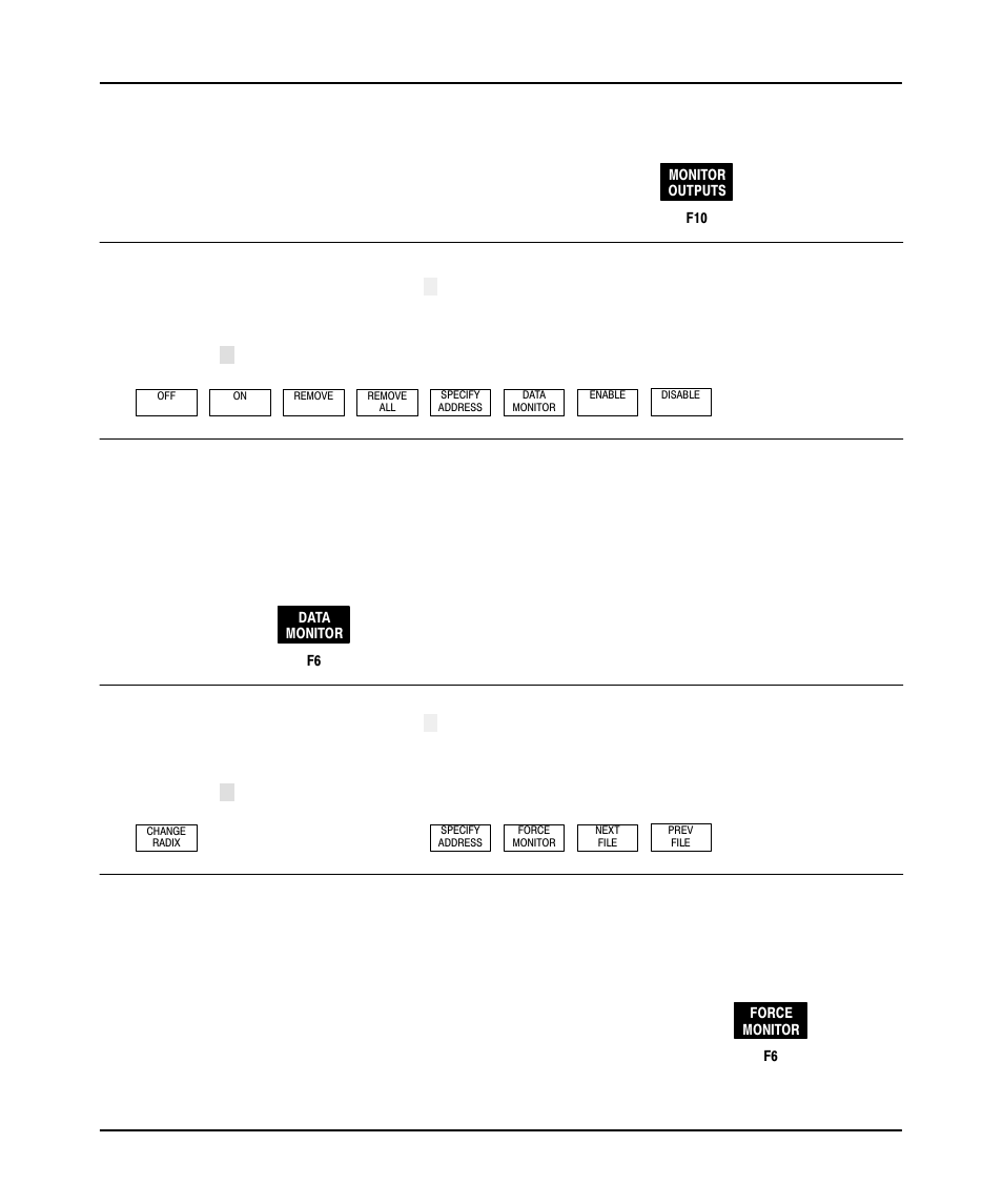 Monitor output force display, Offline config, The following display appears | Rockwell Automation 9323-PA1E USER MANUAL APS 6.0 User Manual | Page 362 / 424