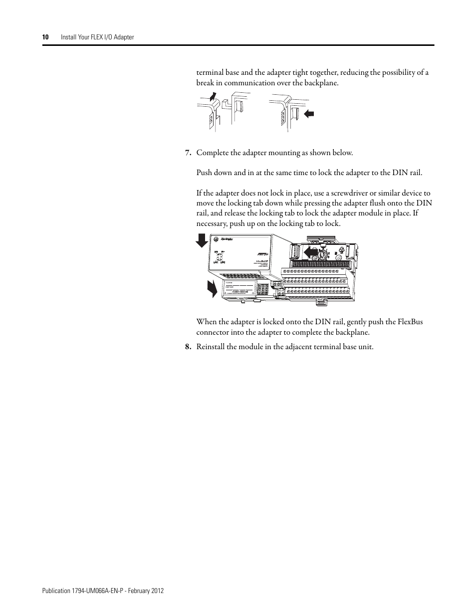 Rockwell Automation 1794-AENTR_AENTRXT FLEX I/O Dual Port EtherNet/IP Adapter Modules User Manual | Page 18 / 88