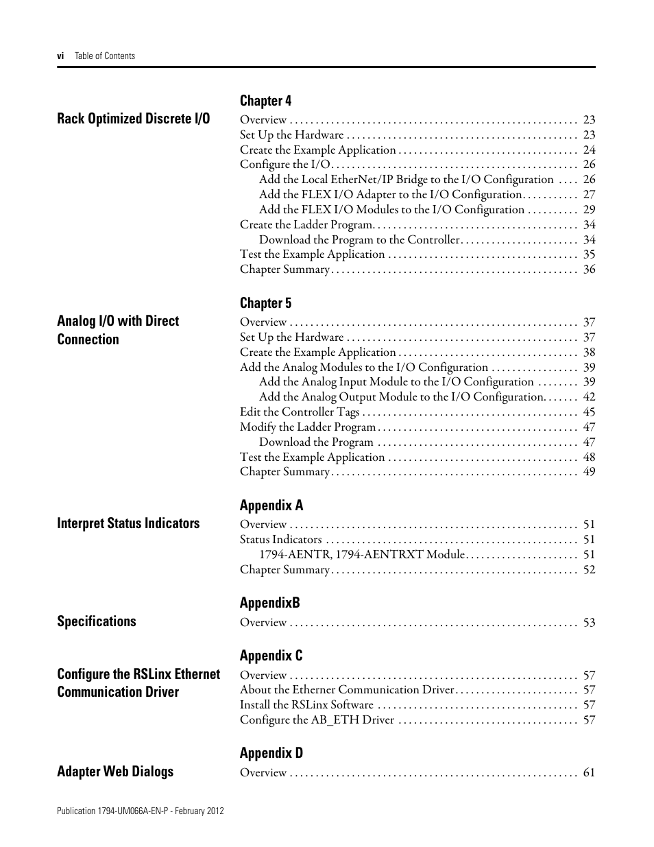 Rockwell Automation 1794-AENTR_AENTRXT FLEX I/O Dual Port EtherNet/IP Adapter Modules User Manual | Page 6 / 88