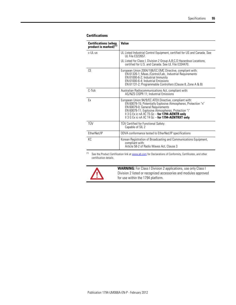 Rockwell Automation 1794-AENTR_AENTRXT FLEX I/O Dual Port EtherNet/IP Adapter Modules User Manual | Page 63 / 88