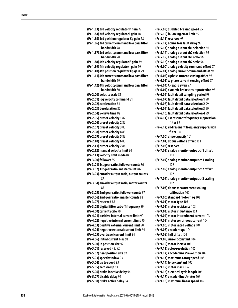 Rockwell Automation 2071-Axx Kinetix 3 Component Servo Drive Serial Host Command Reference Manual User Manual | Page 138 / 146