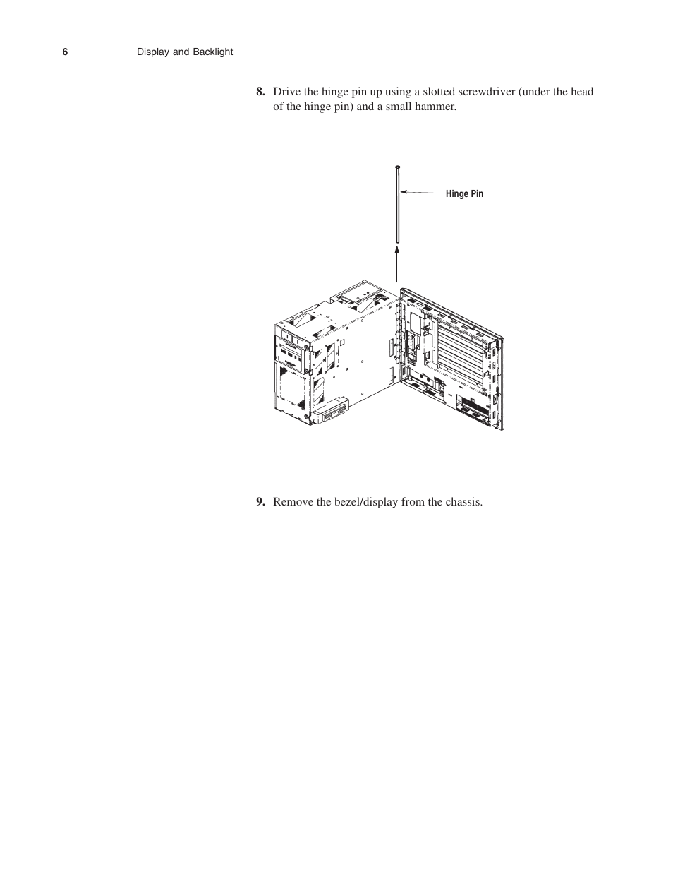 Rockwell Automation 6180 RAC6180 Display and Backlight Installation Instructions User Manual | Page 6 / 8