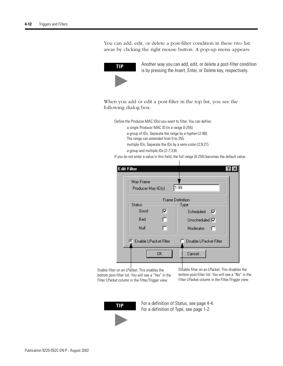 Rockwell Automation 9220-WINTA ControlNet Traffic Analyzer Reference Manual User Manual | Page 46 / 96