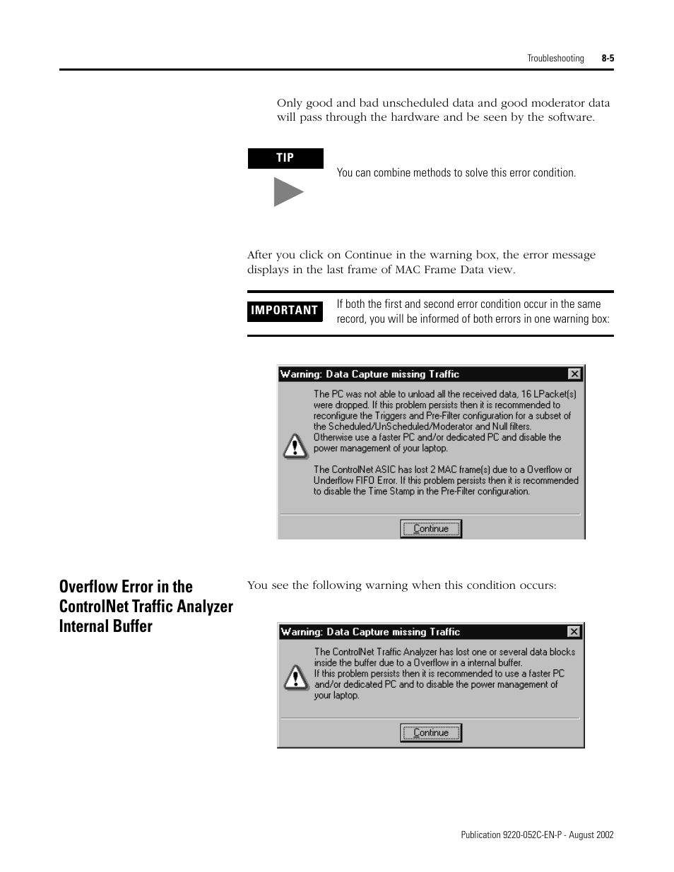 Rockwell Automation 9220-WINTA ControlNet Traffic Analyzer Reference Manual User Manual | Page 81 / 96