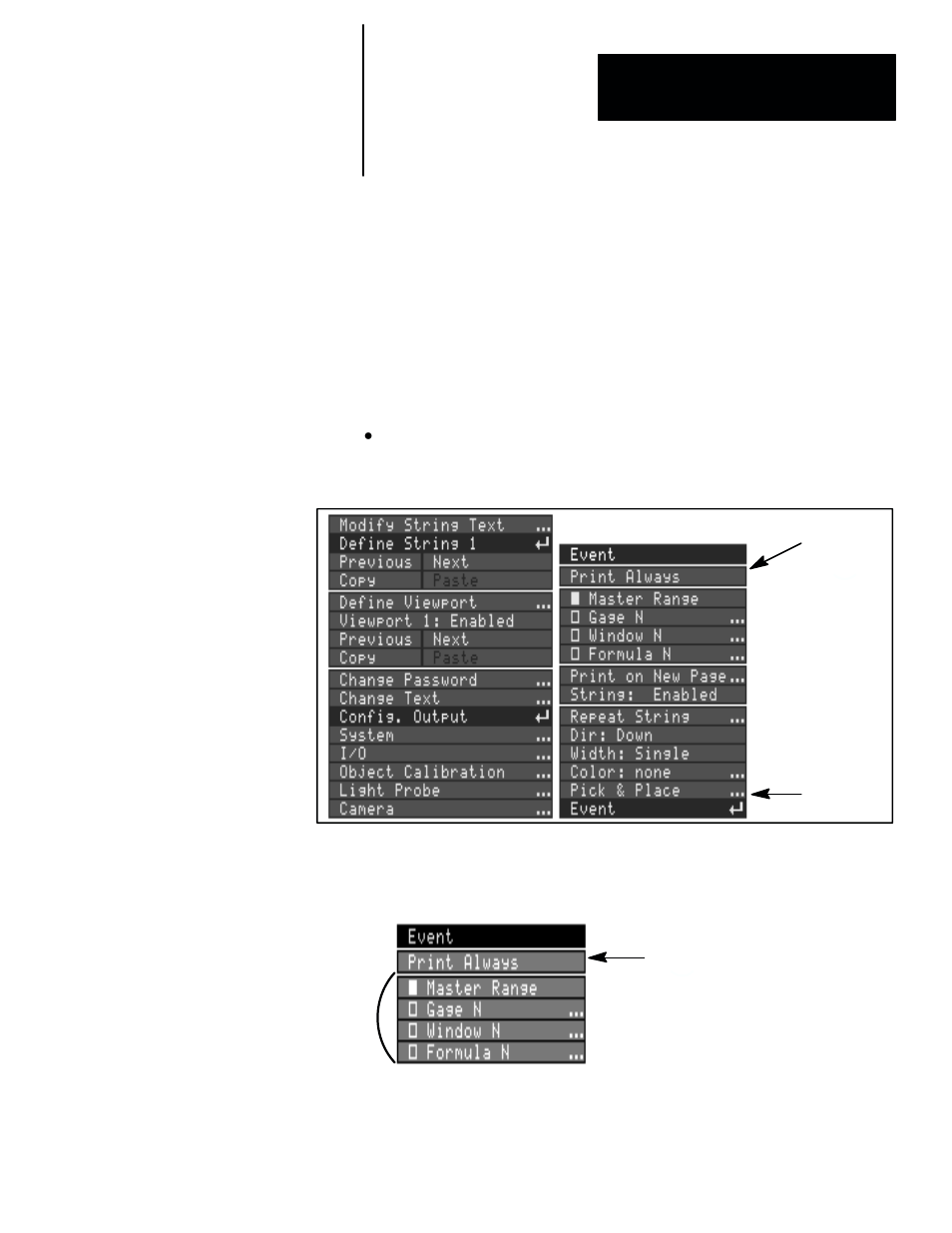 Defining the event | Rockwell Automation 5370-CUPK Color CVIM USER-PAK Option User Manual | Page 112 / 160
