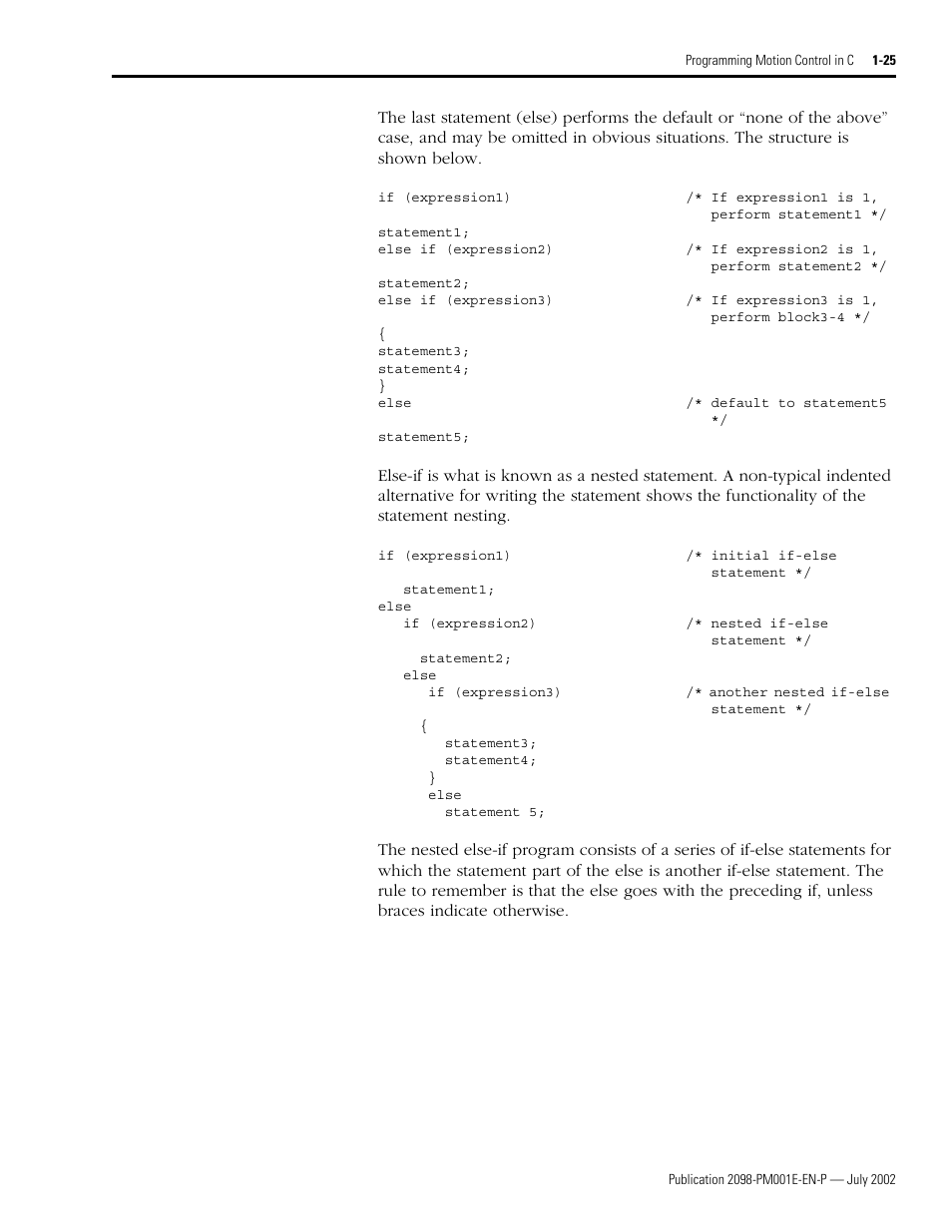 Rockwell Automation 2098-IPD-xxx Ultra5000 C Programming using the Motion Library User Manual | Page 37 / 114