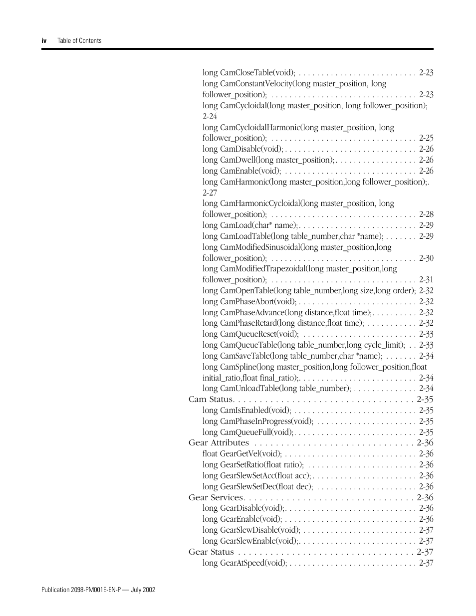 Rockwell Automation 2098-IPD-xxx Ultra5000 C Programming using the Motion Library User Manual | Page 6 / 114