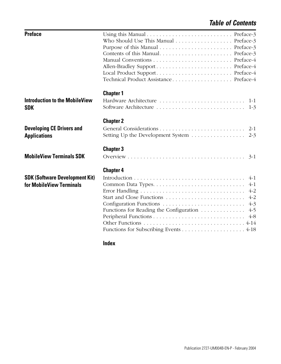 Rockwell Automation 2727-MRSDK MobileView Terminals Software Development Kit User Manual User Manual | Page 3 / 50