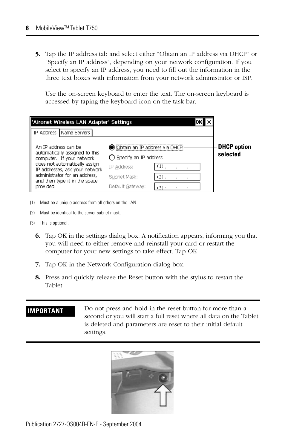 Rockwell Automation 2727-T7P30D1Fxx MobileView Tablet T750 Quick Start User Manual | Page 6 / 12