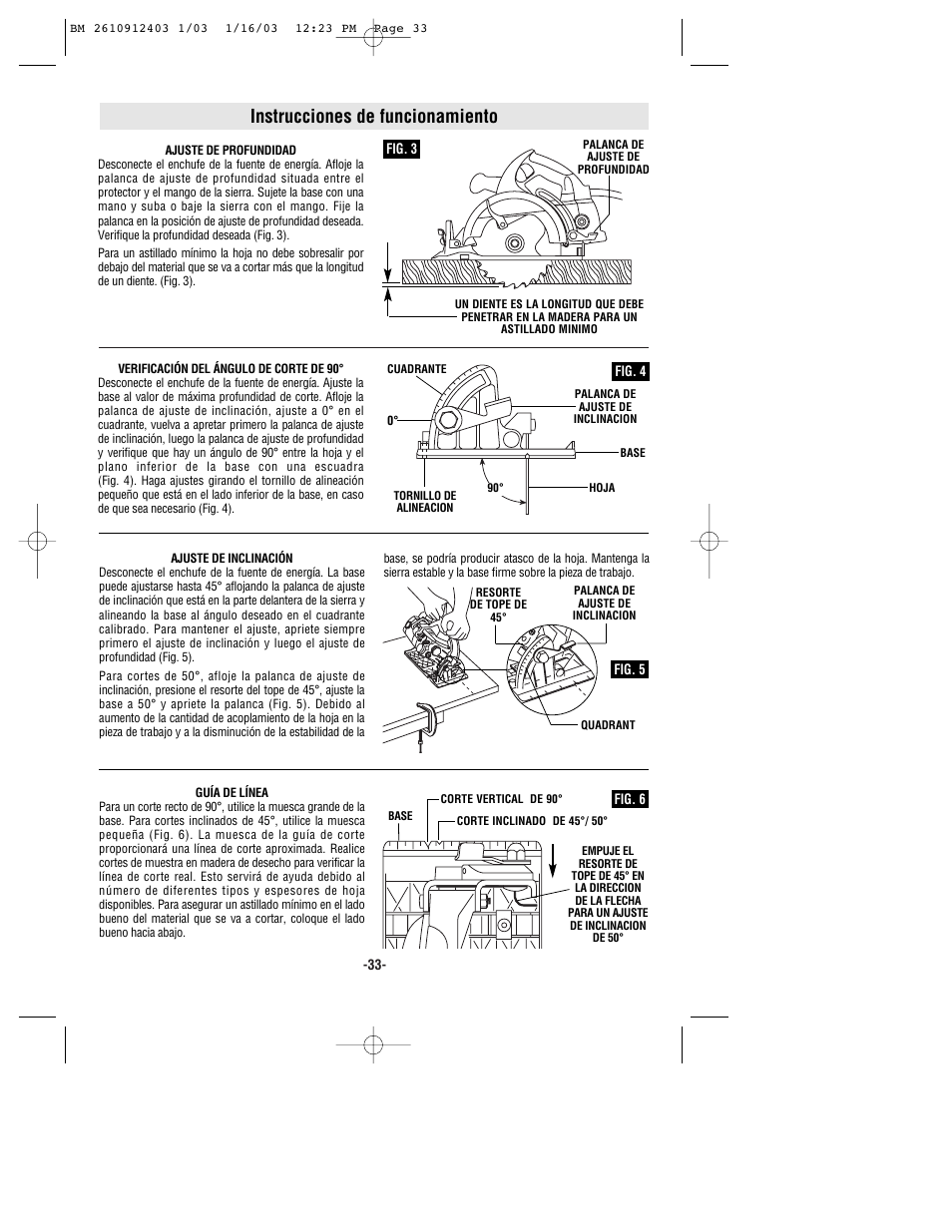 Instrucciones de funcionamiento | Bosch 1678 User Manual | Page 33 / 40