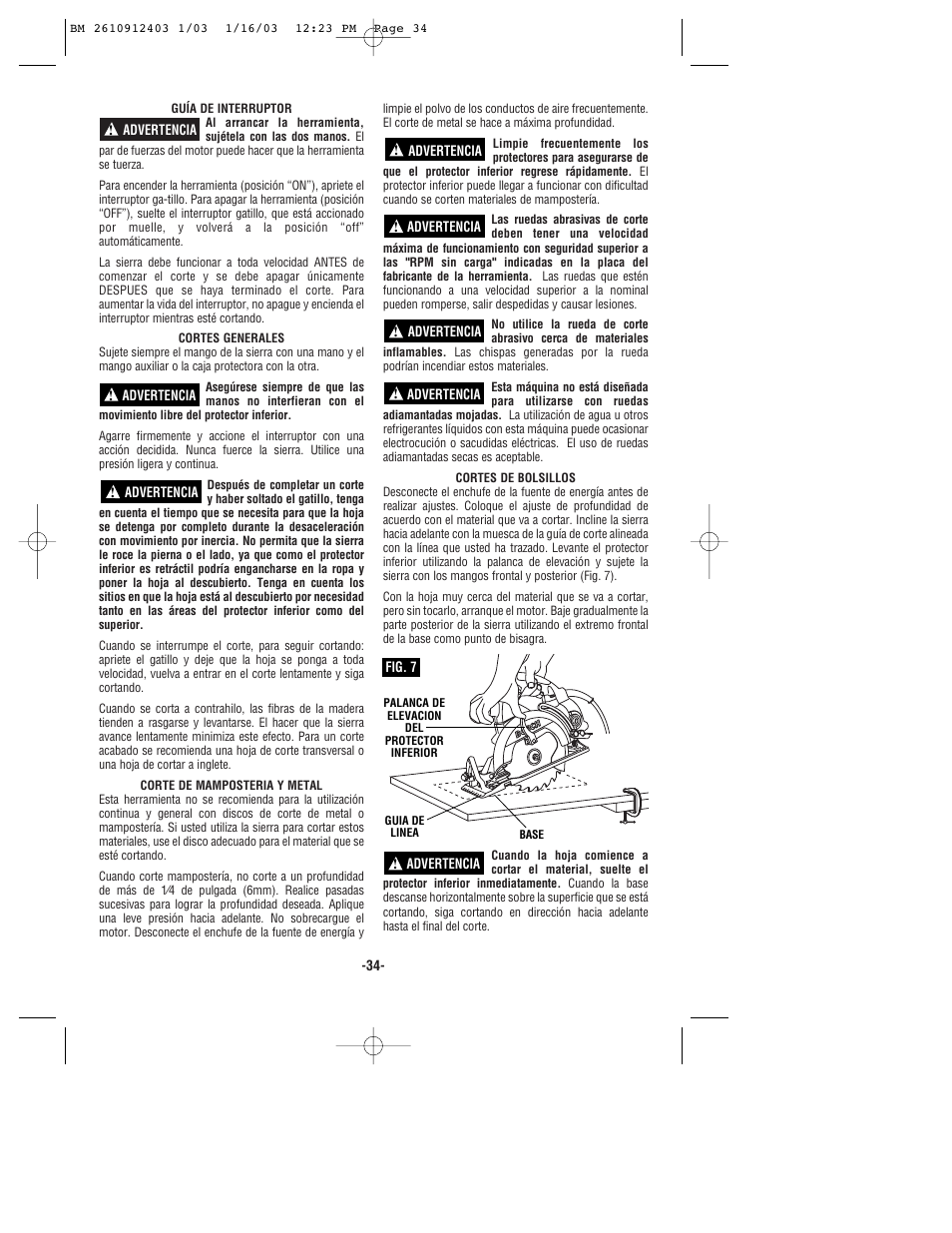 Bosch 1678 User Manual | Page 34 / 40