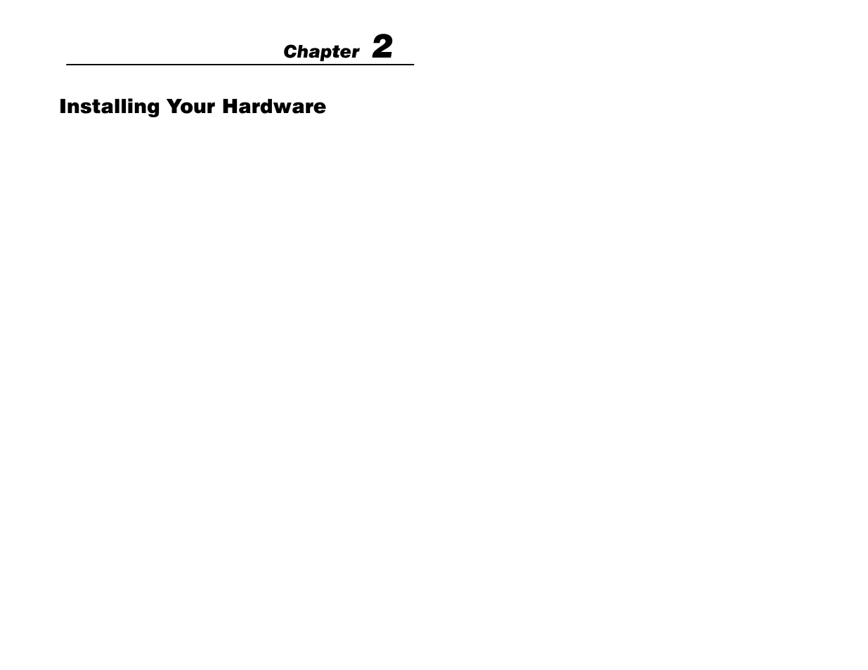 2 - installing your hardware, Installing your hardware, Chapter | Rockwell Automation 2755 Cordless Hand-Held Scanner User Manual | Page 22 / 107