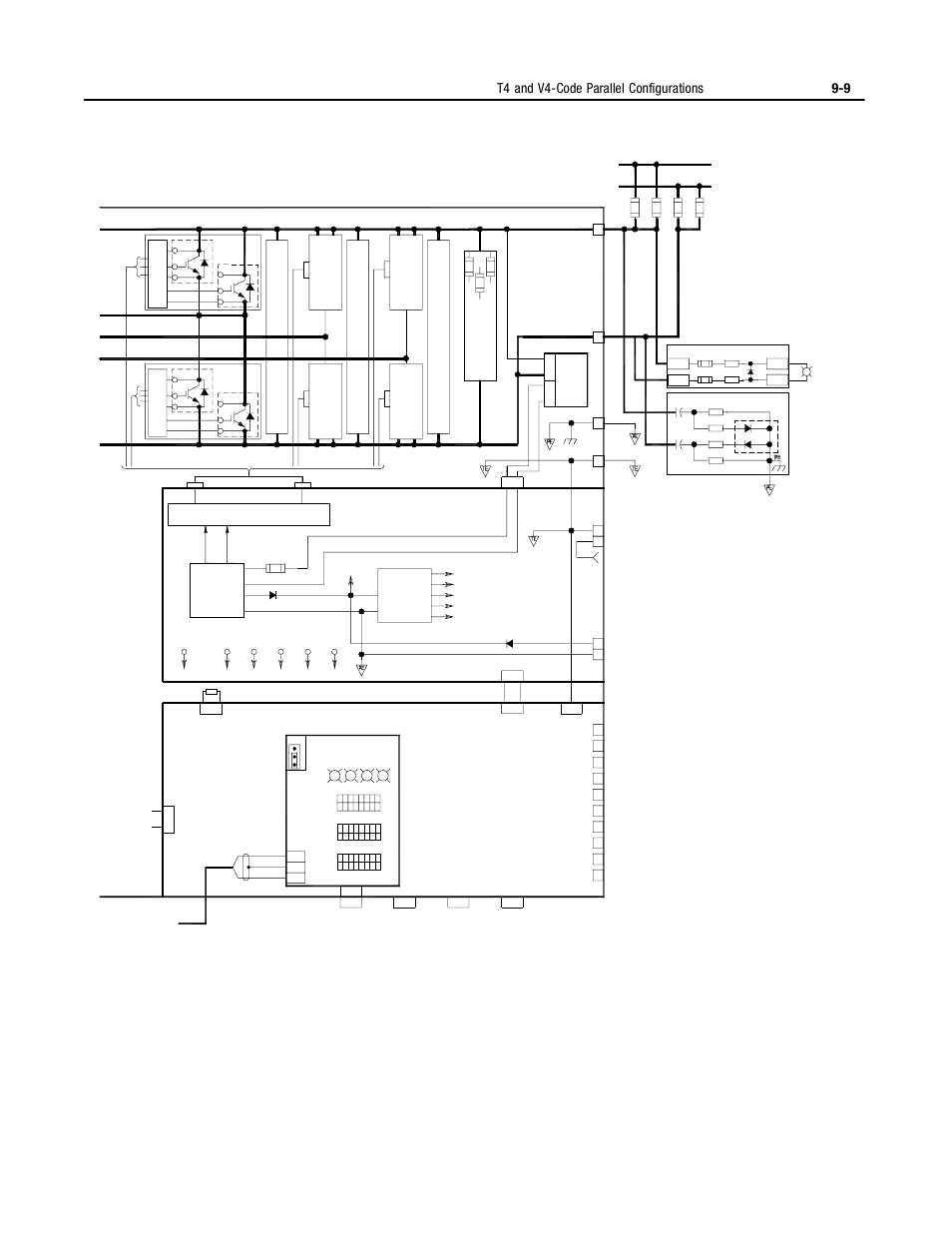 T4 and v4-code parallel configurations 9-9 | Rockwell Automation 2364P Parallel DC Bus Supply Config. User Manual | Page 103 / 217