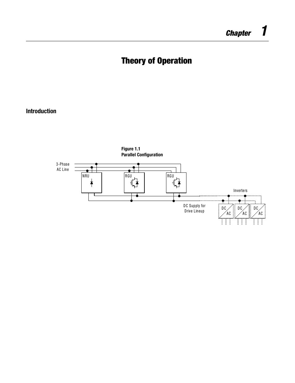 Chapter 1, Theory of operation, Introduction | Chapter | Rockwell Automation 2364P Parallel DC Bus Supply Config. User Manual | Page 13 / 217