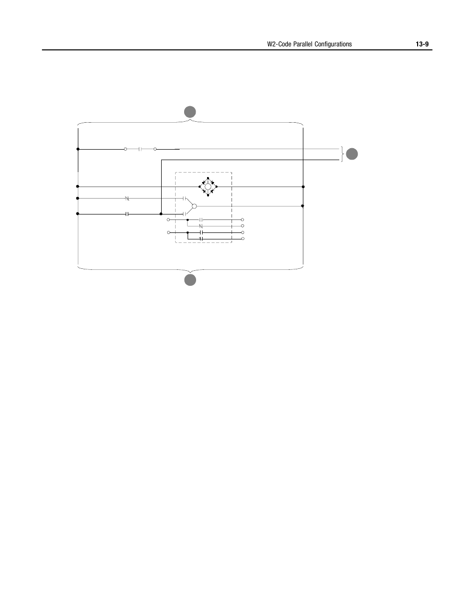 W2-code parallel configurations 13-9 | Rockwell Automation 2364P Parallel DC Bus Supply Config. User Manual | Page 153 / 217