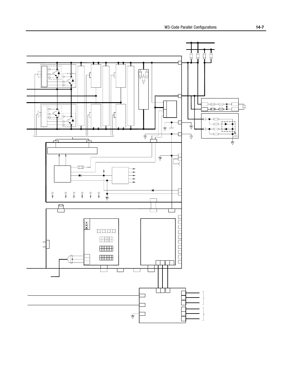 W3-code parallel configurations 14-7 | Rockwell Automation 2364P Parallel DC Bus Supply Config. User Manual | Page 163 / 217