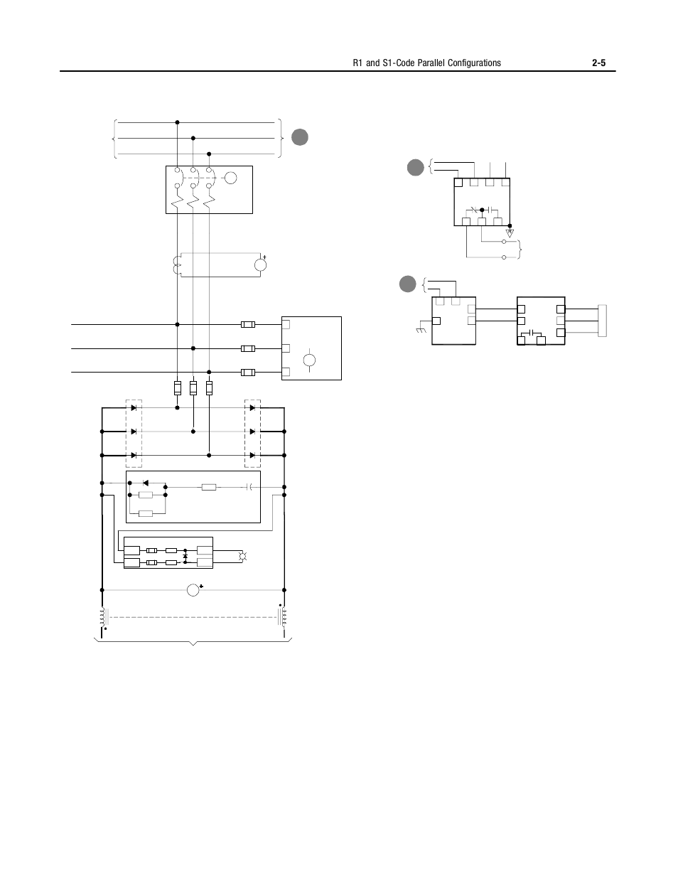 R1 and s1-code parallel configurations 2-5 | Rockwell Automation 2364P Parallel DC Bus Supply Config. User Manual | Page 29 / 217