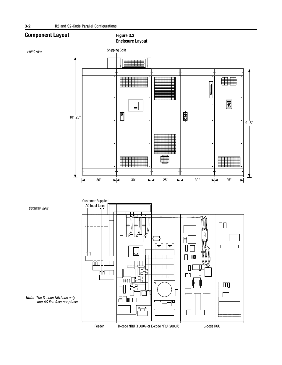 Component layout | Rockwell Automation 2364P Parallel DC Bus Supply Config. User Manual | Page 36 / 217