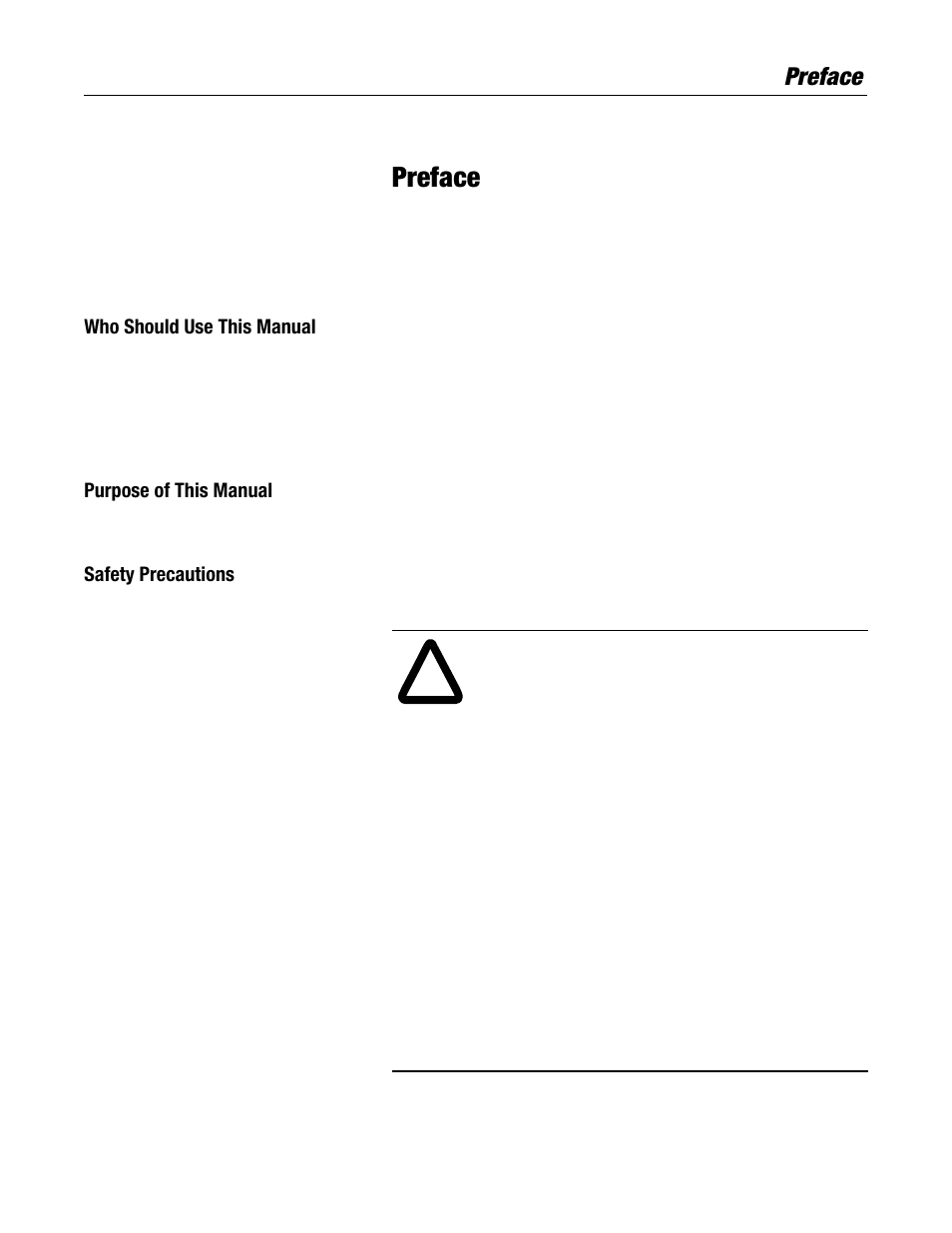 Preface, Who should use this manual, Purpose of this manual | Safety precautions | Rockwell Automation 2364P Parallel DC Bus Supply Config. User Manual | Page 7 / 217