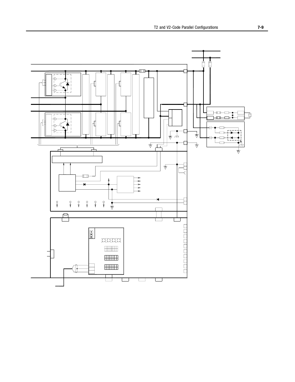 T2 and v2-code parallel configurations 7-9 | Rockwell Automation 2364P Parallel DC Bus Supply Config. User Manual | Page 83 / 217