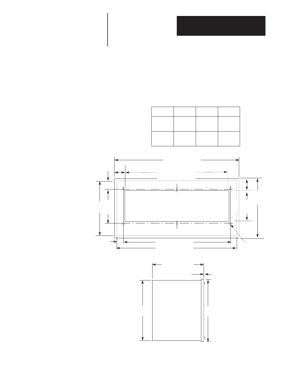 Enclosure dimensions | Rockwell Automation 2706 DL20 SERIES G USER MANUAL User Manual | Page 148 / 186