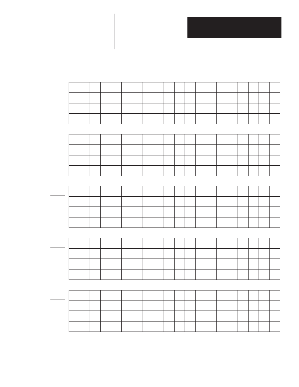 Four line worksheet | Rockwell Automation 2706 DL20 SERIES G USER MANUAL User Manual | Page 152 / 186