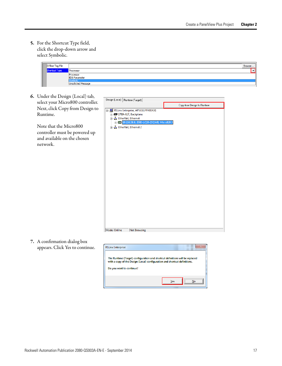 Rockwell Automation 2080-LC50 Micro800 Programmable Controllers: Getting Started with PanelView Plus User Manual | Page 17 / 62