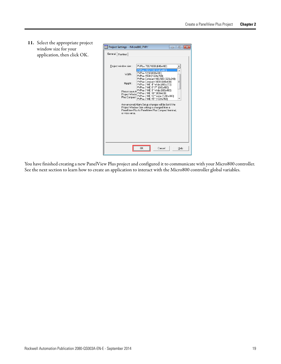 Rockwell Automation 2080-LC50 Micro800 Programmable Controllers: Getting Started with PanelView Plus User Manual | Page 19 / 62