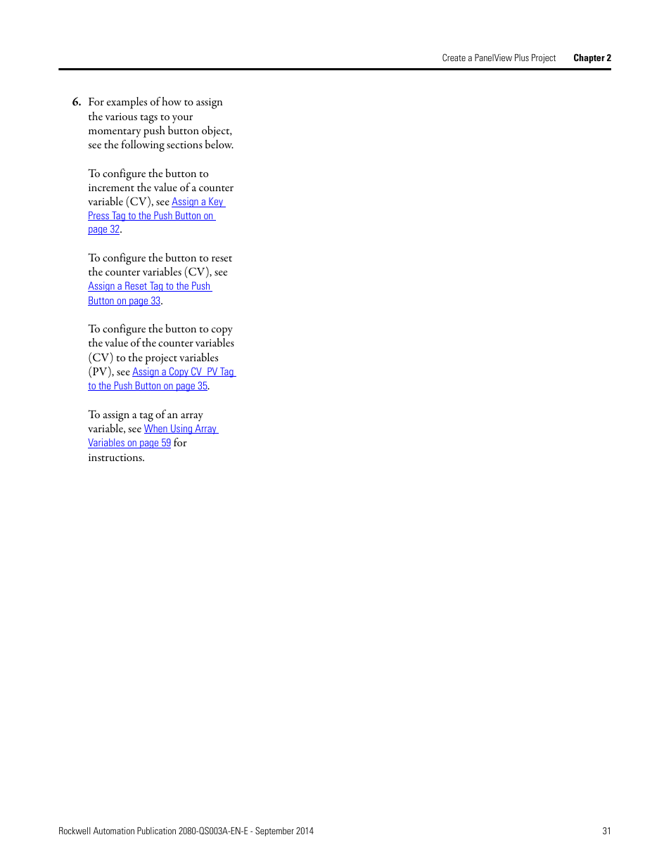 Rockwell Automation 2080-LC50 Micro800 Programmable Controllers: Getting Started with PanelView Plus User Manual | Page 31 / 62