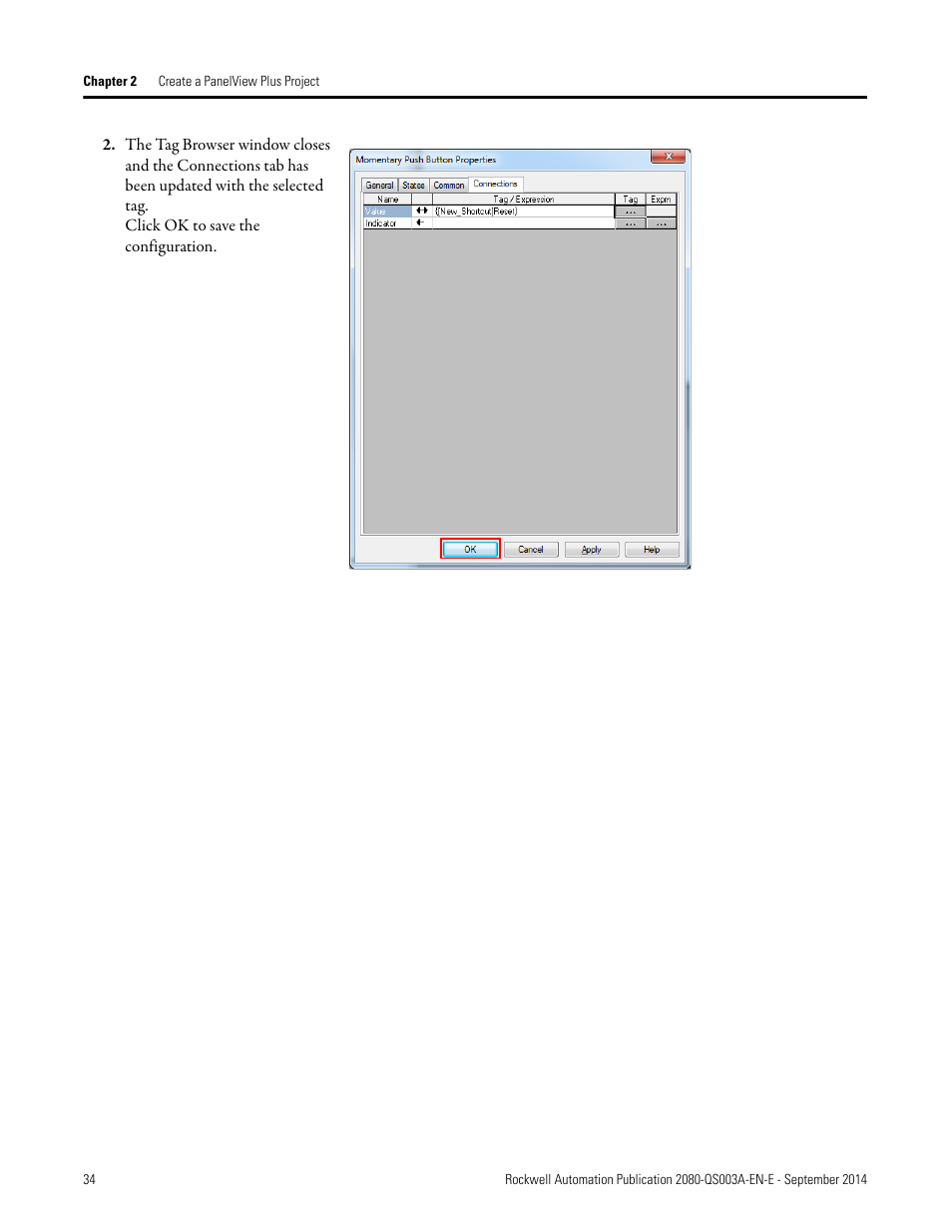 Rockwell Automation 2080-LC50 Micro800 Programmable Controllers: Getting Started with PanelView Plus User Manual | Page 34 / 62