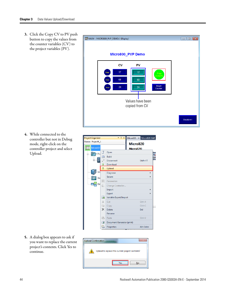 Rockwell Automation 2080-LC50 Micro800 Programmable Controllers: Getting Started with PanelView Plus User Manual | Page 44 / 62