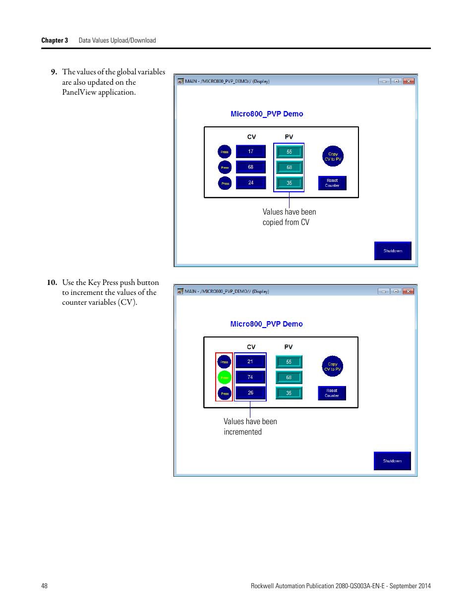 Rockwell Automation 2080-LC50 Micro800 Programmable Controllers: Getting Started with PanelView Plus User Manual | Page 48 / 62