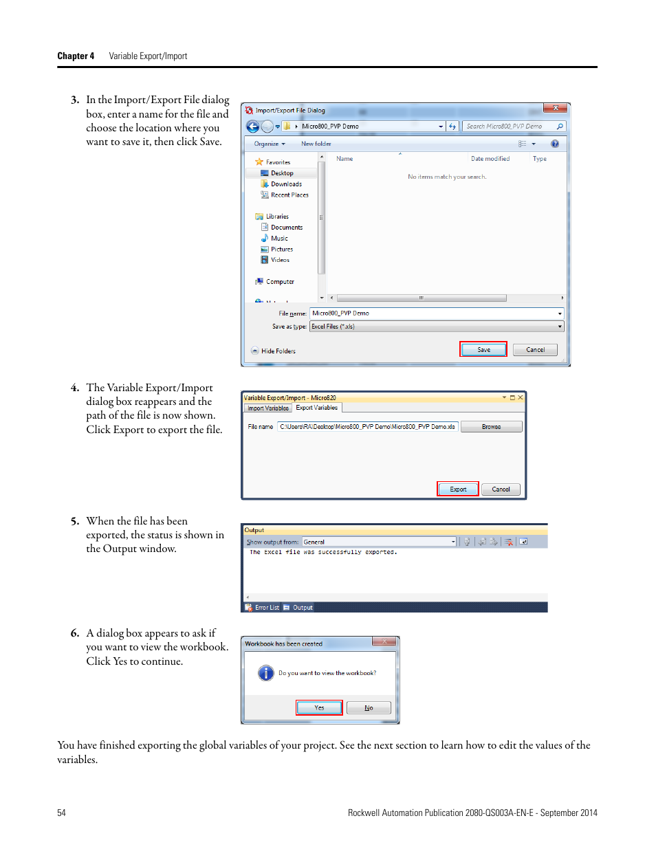 Rockwell Automation 2080-LC50 Micro800 Programmable Controllers: Getting Started with PanelView Plus User Manual | Page 54 / 62