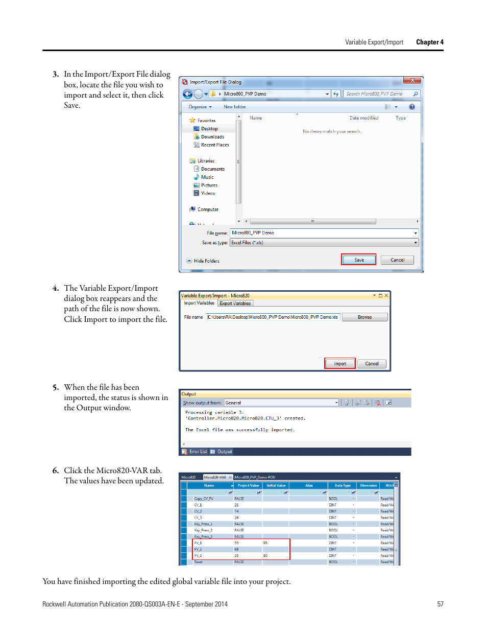 Rockwell Automation 2080-LC50 Micro800 Programmable Controllers: Getting Started with PanelView Plus User Manual | Page 57 / 62