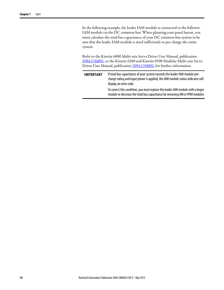 Rockwell Automation MDF-SB1304F Kinetix 6000M Integrated Drive-Motor System User Manual | Page 14 / 144