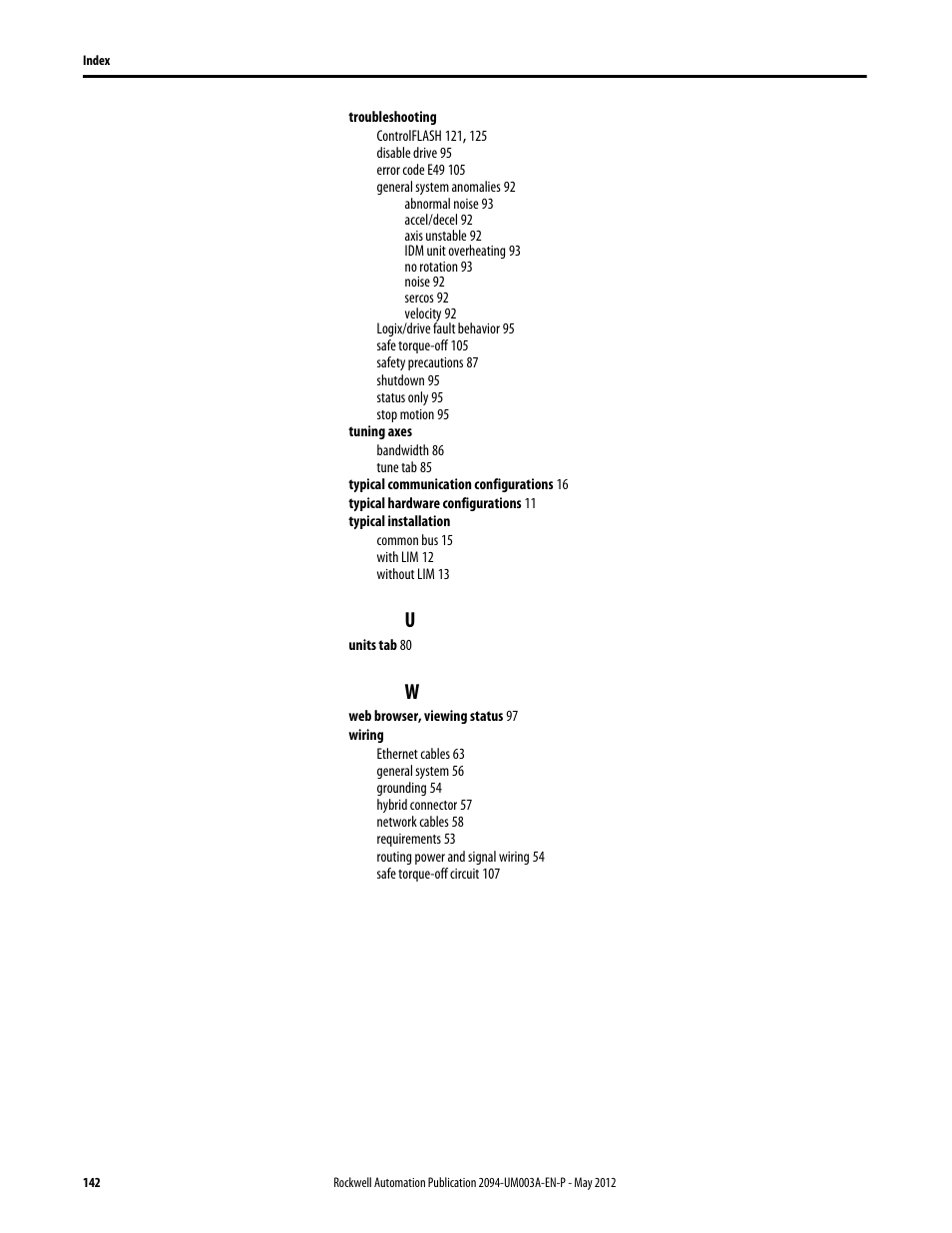 Rockwell Automation MDF-SB1304F Kinetix 6000M Integrated Drive-Motor System User Manual | Page 142 / 144