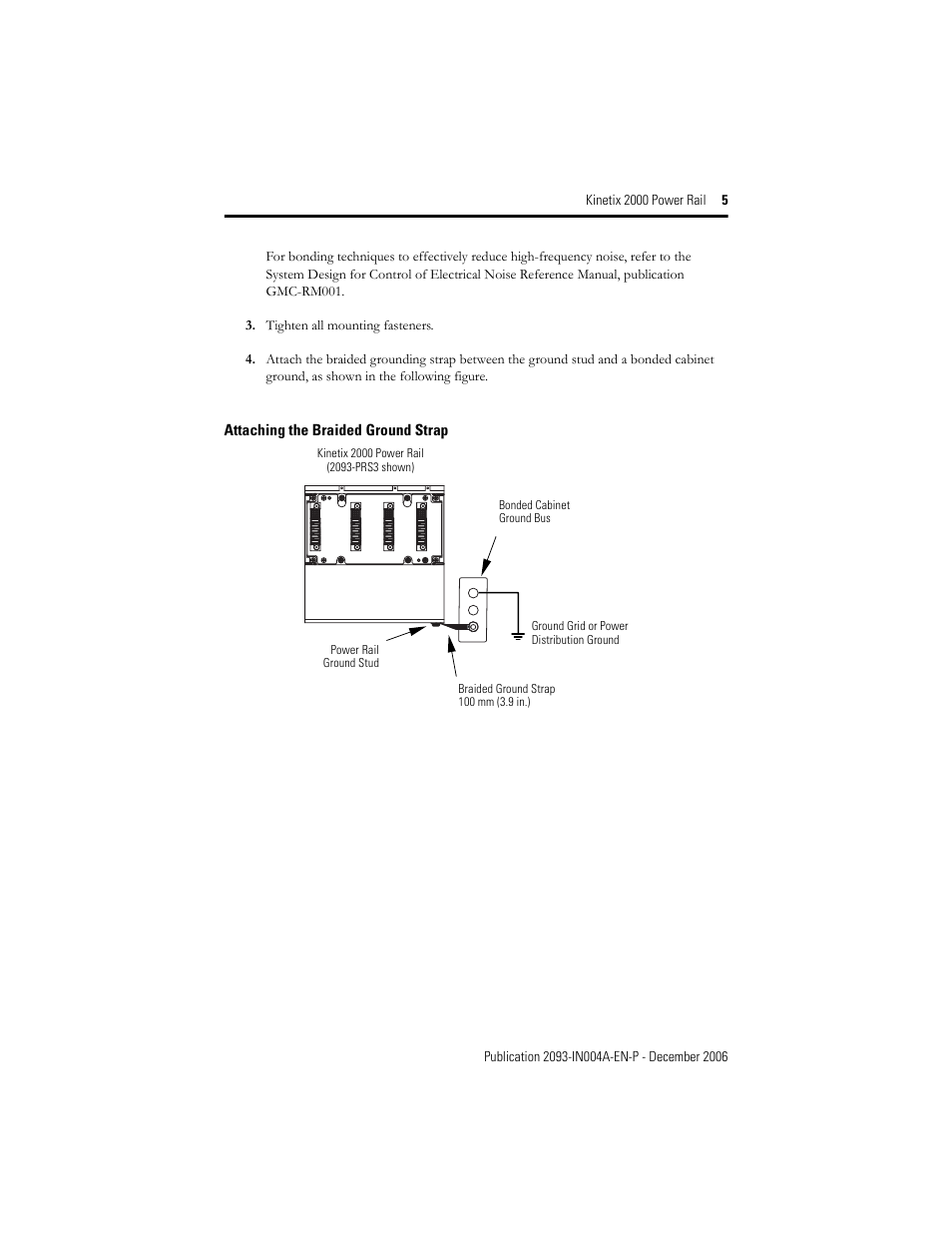 Rockwell Automation 2093-PRSxx Kinetix 2000 Power Rail Installation Instructions User Manual | Page 5 / 8