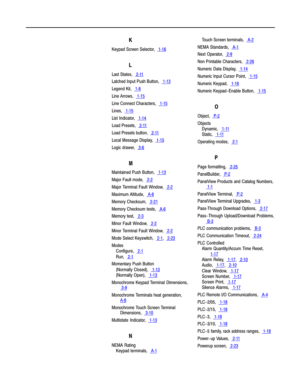 Rockwell Automation 2711-KA1_KC1_TA1_TA4_TC1_TC4 PanelView Terminals for DOS/Windows User Manual | Page 100 / 103