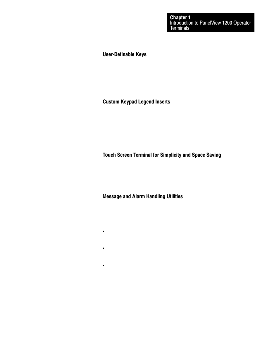 Rockwell Automation 2711-KA1_KC1_TA1_TA4_TC1_TC4 PanelView Terminals for DOS/Windows User Manual | Page 15 / 103