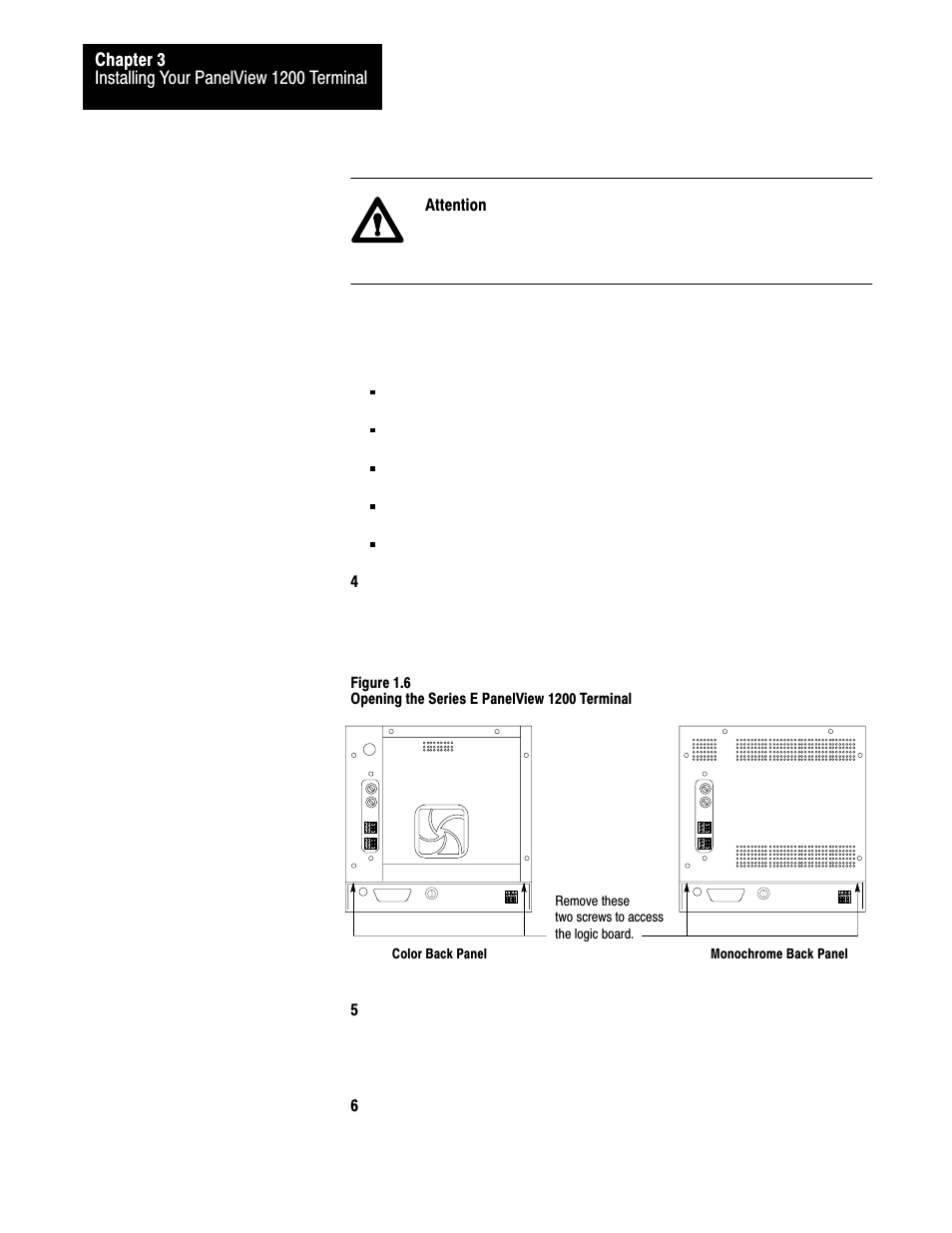 Rockwell Automation 2711-KA1_KC1_TA1_TA4_TC1_TC4 PanelView Terminals for DOS/Windows User Manual | Page 61 / 103