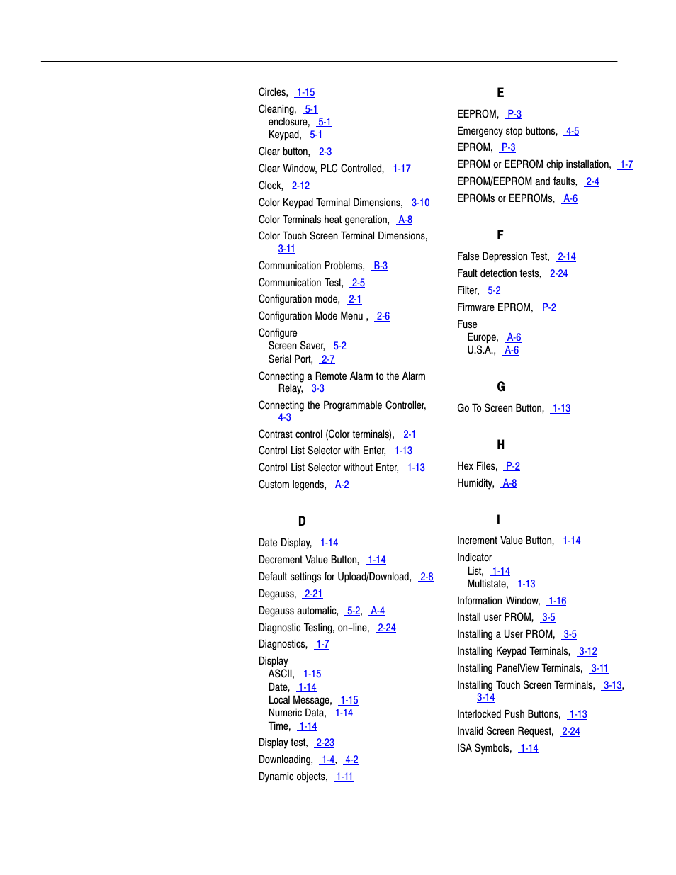 Rockwell Automation 2711-KA1_KC1_TA1_TA4_TC1_TC4 PanelView Terminals for DOS/Windows User Manual | Page 99 / 103