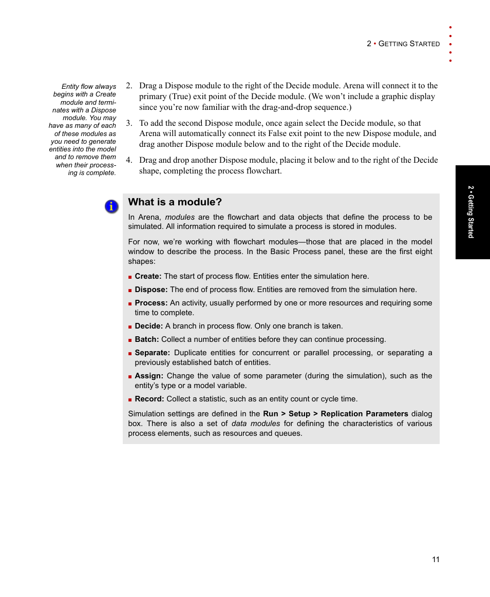 What is a module | Rockwell Automation Arena Basic Edition Users Guide User Manual | Page 17 / 90