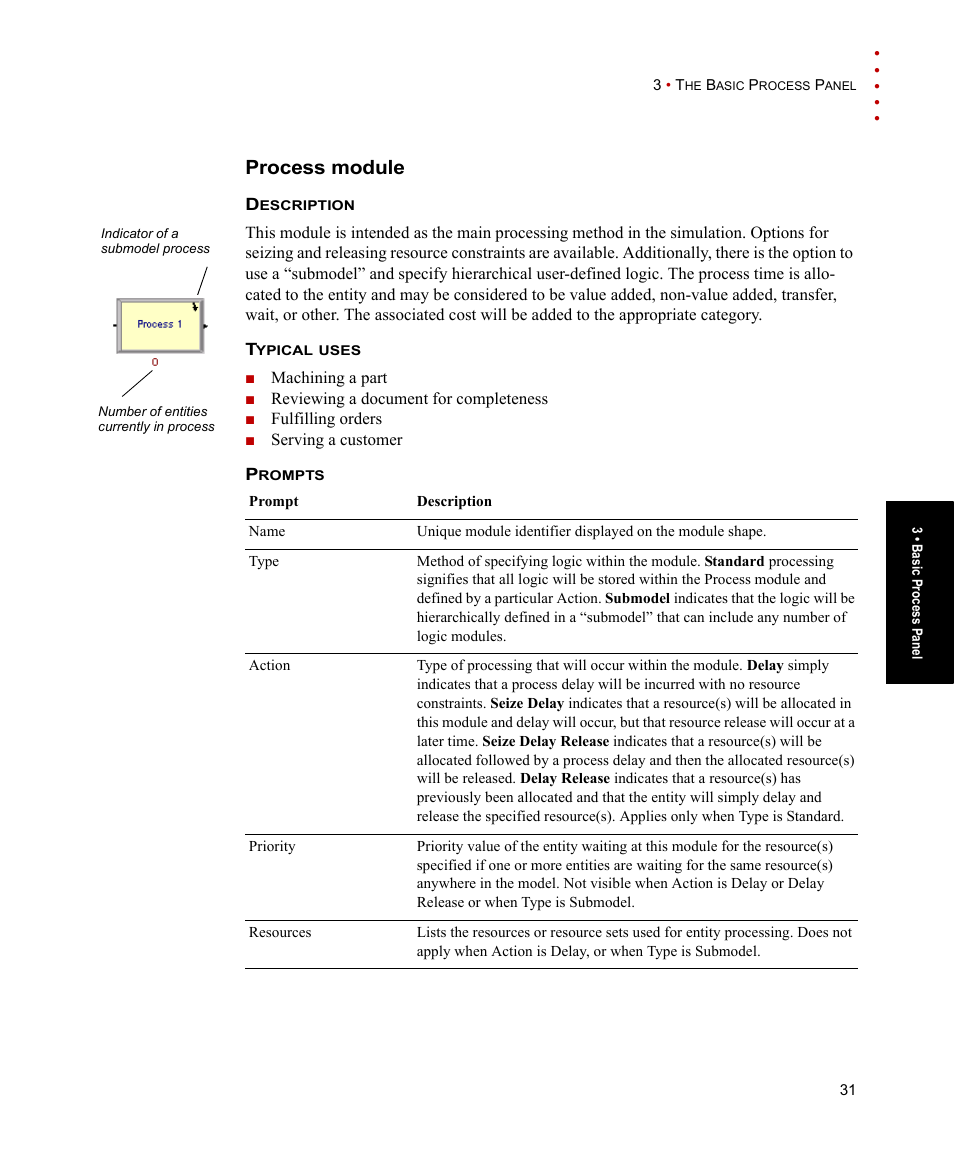 Process module | Rockwell Automation Arena Basic Edition Users Guide User Manual | Page 37 / 90