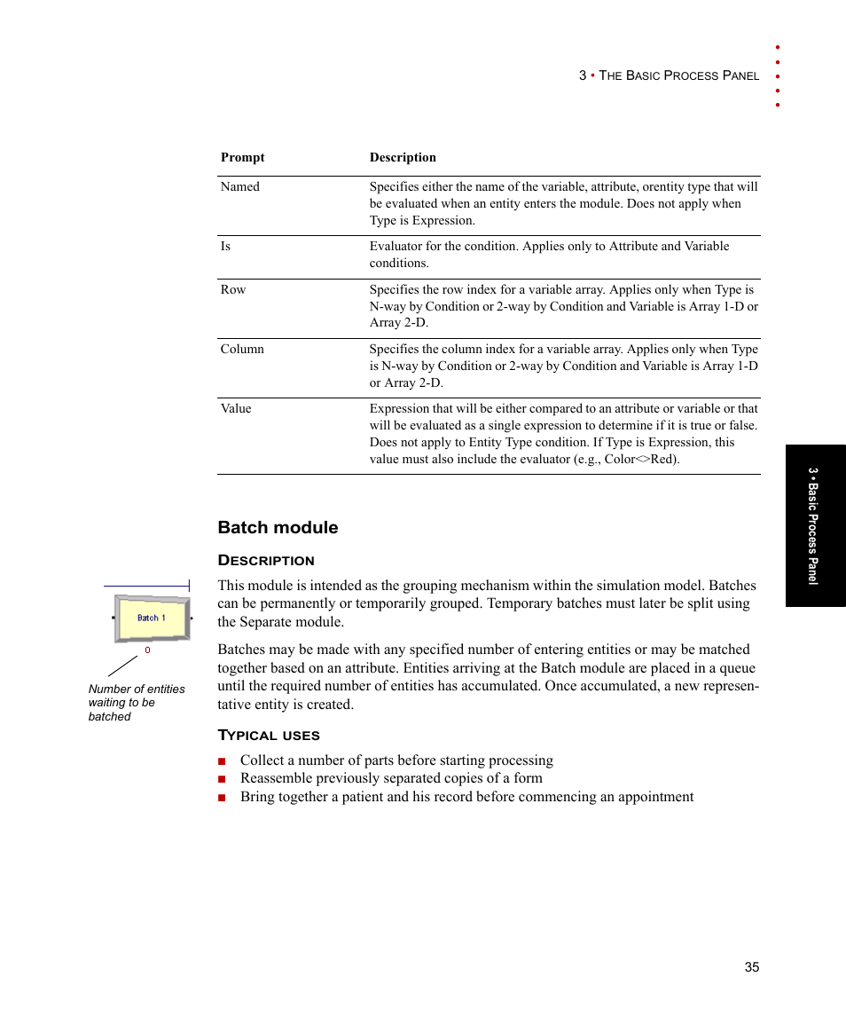 Batch module | Rockwell Automation Arena Basic Edition Users Guide User Manual | Page 41 / 90