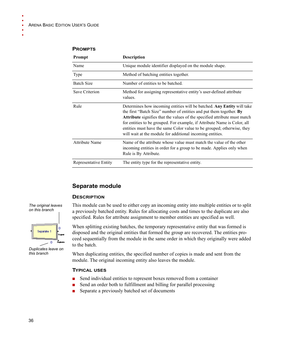 Separate module | Rockwell Automation Arena Basic Edition Users Guide User Manual | Page 42 / 90